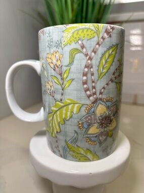 World Market Floral Mug : Sun-Drenched English Garden Retreat Botanical Style